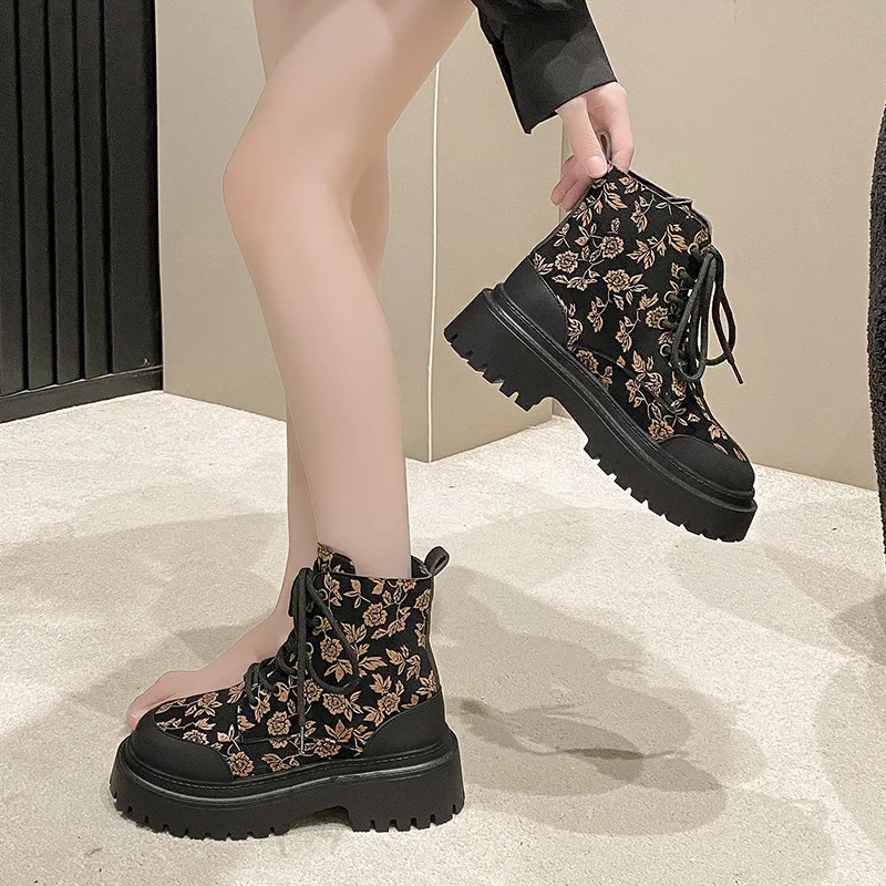 Новинка Осень/Зима 2024 женские ботильоны с боковой молнией на низком каблуке