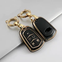 tpu car smart key cover case key fob bag for cadillac ats ct6 cts dts xt5 escalade esv srx sts xts elr 2014 2018 keychain