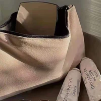 new suede makeup bag travel portable wash bag simple hand phone bag for storage gift