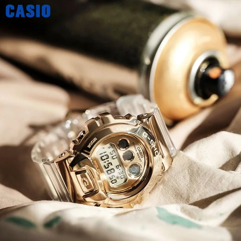 

Casio watch g shock watch men sport quartz watch Ice tough series Limited edition glacier gold transparent strap relogio GM-6900