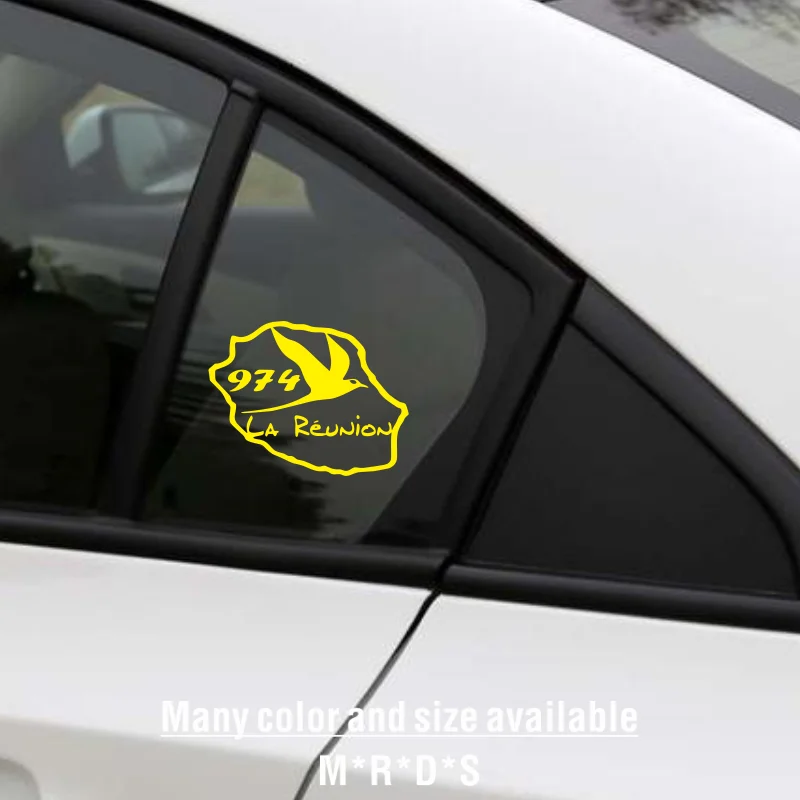 Для острова 974 соломенная карта хвост автомобильные наклейки забавные