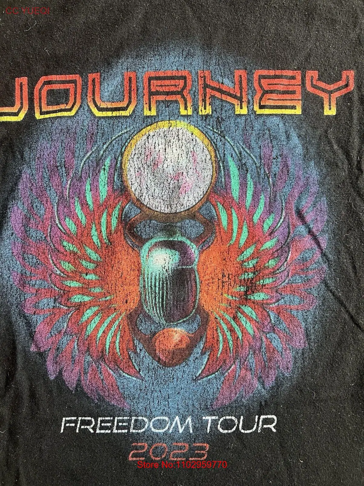 Футболка с графическим изображением рок-группы Journey Freedom Tour 2023 размер M