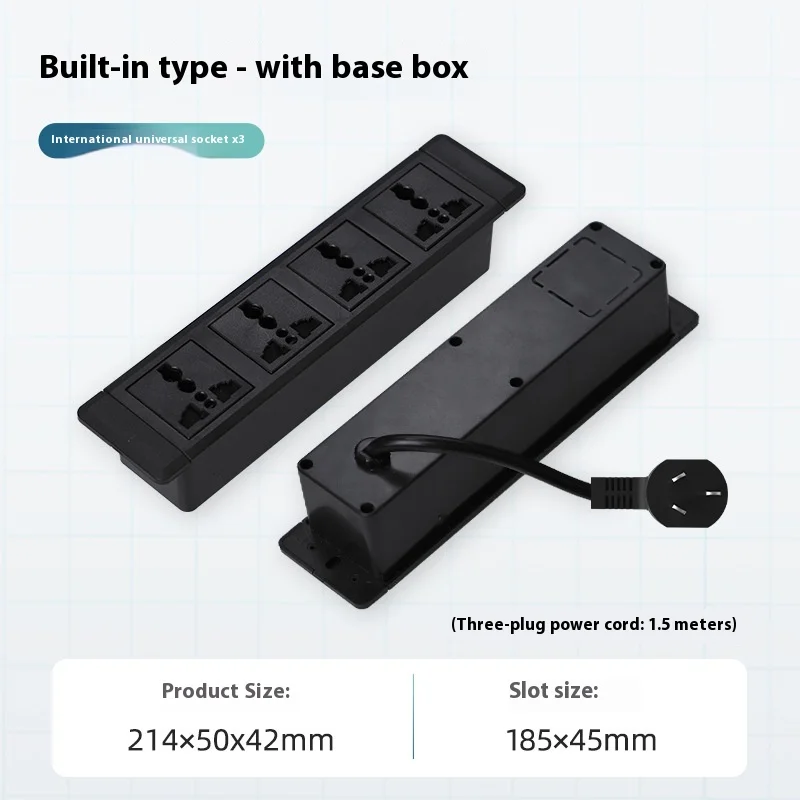 Встроенная скрытая розетка AU EU US UK универсальная штепсельная вилка 2000 Вт с 5 В USB