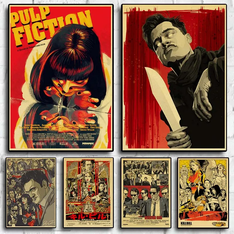 Классический постер с популярным фильмом Kill Bill: Vol. 1/Inglourious Basterds/Django unchaining Холст Картина настенное Искусство украшение для дома