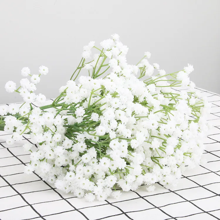 

1 PCS 64cm High Quality Soft Plastic Artificial Gypsophila Babybreath Flower Home Decor Wedding Room Garden Decoration Gift F789