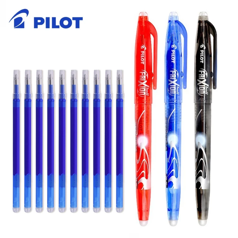 Pilot Erasable Gel Pen Magic Blue Black Red Ink 0.5mm Erasab
