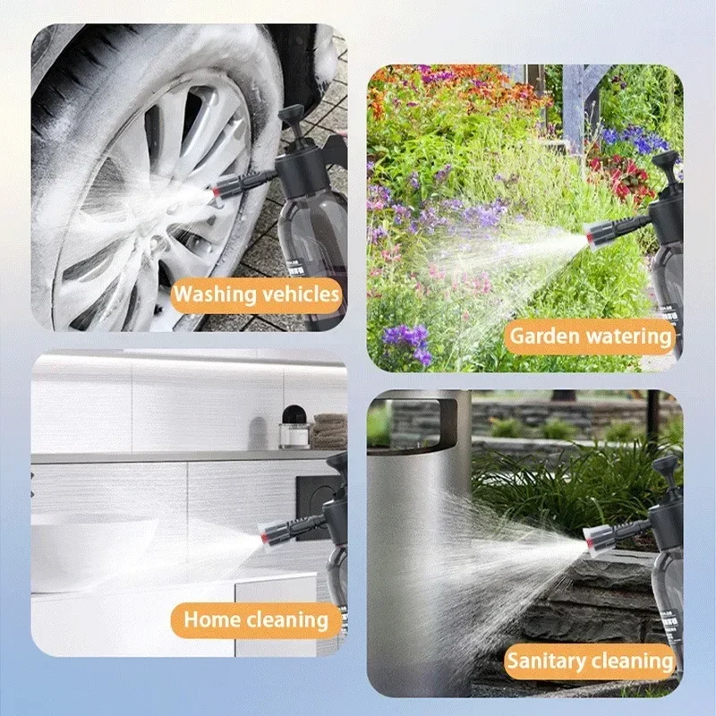 Ручной распылитель 2 л пенораспылитель с двумя насадками для мытья окон и