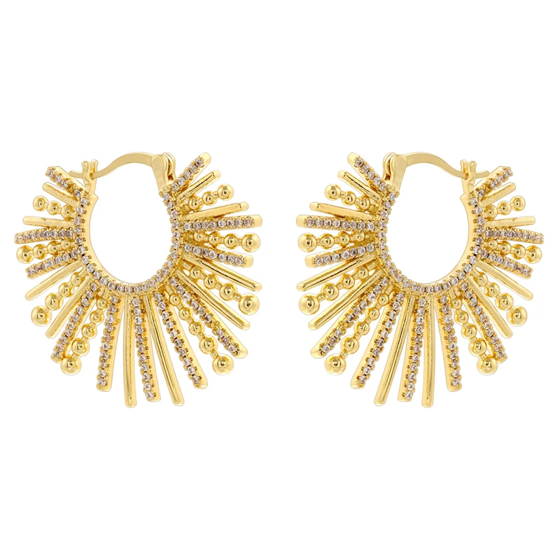 Серьги-кисточки ZHUKOU 2 ручной работы с инкрустированными фианитами подходят для