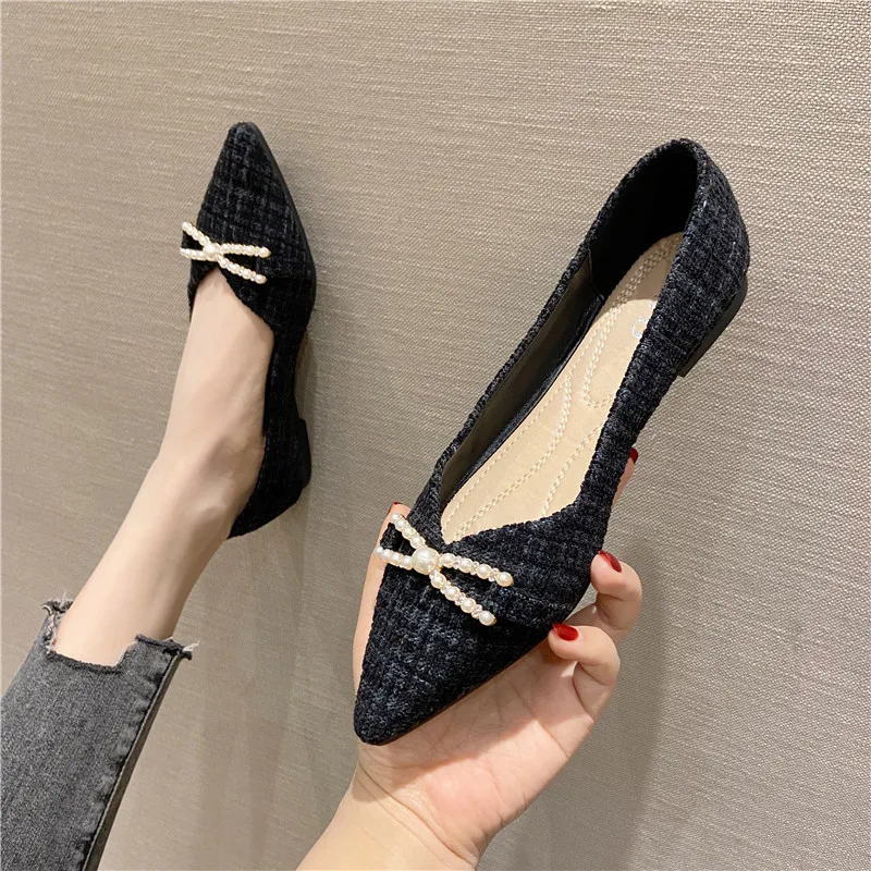 Женские однотонные лоферы на плоской подошве повседневные туфли больших