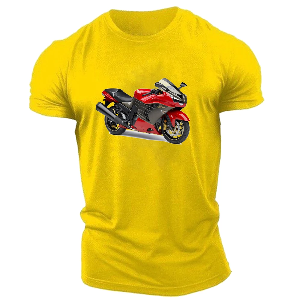 

Мужская летняя футболка с круглым вырезом и коротким рукавом