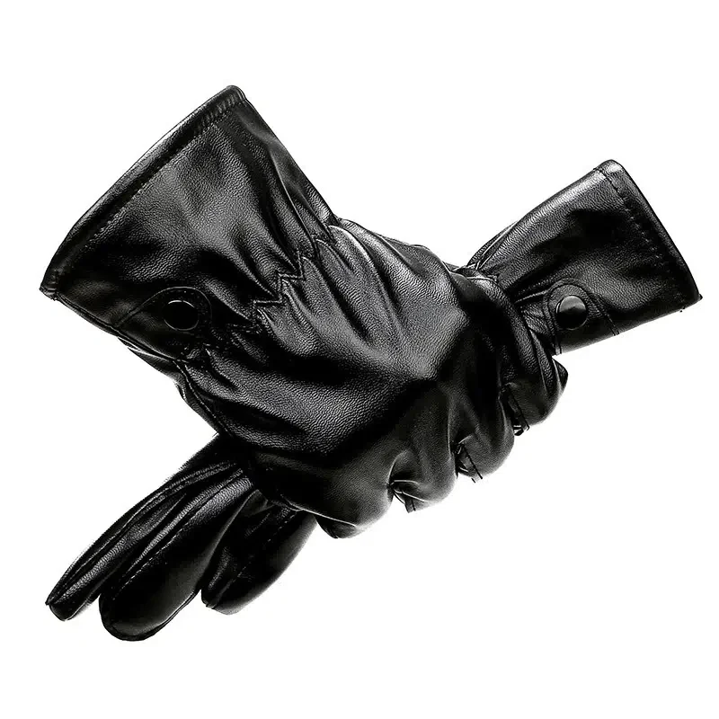 

Men's Thickened Fleece Windproof Ski Gloves Non-slip Touch Screen For Outdoor Sports Running Cycling Camping Hiking