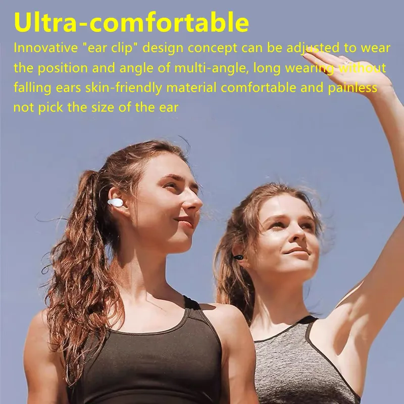 Наушники COOWOO с воздушной проводимостью Bluetooth-наушники клипсой