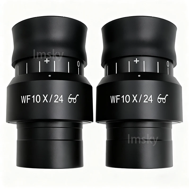 2 шт., окуляры Imsky WF10X WF15X WF20X для микроскопа