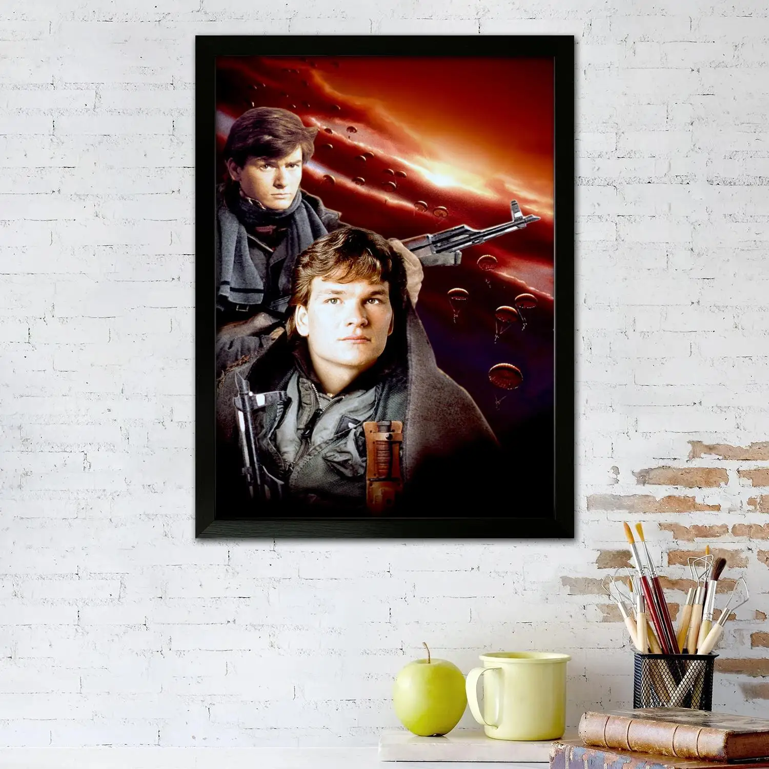 Художественный постер на холсте из фильма Красный свет 1984 года настенное