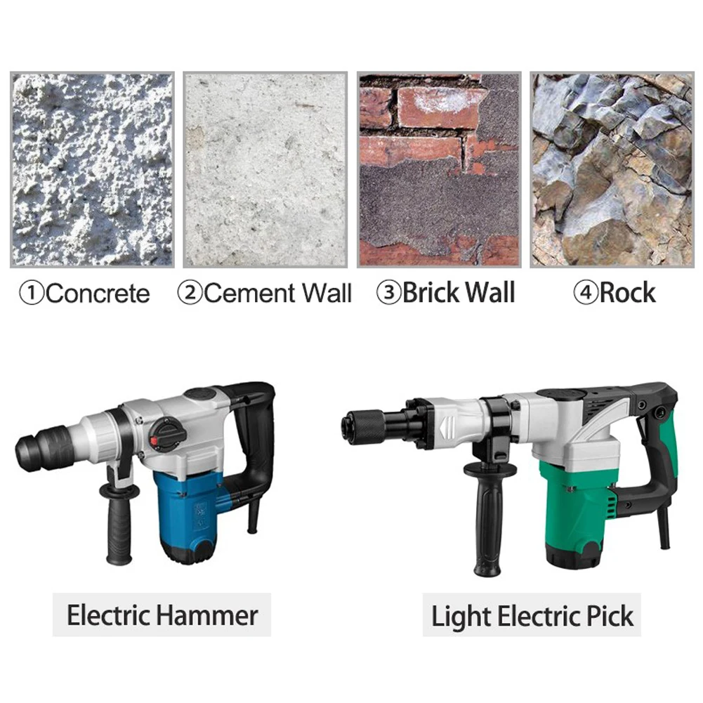 

4pcs Chisels Set SDS PLUS Shank For Shoveling Ceramic Tile Concrete Cement Wall Brick Wall Rock Stones Electric Hammer Part