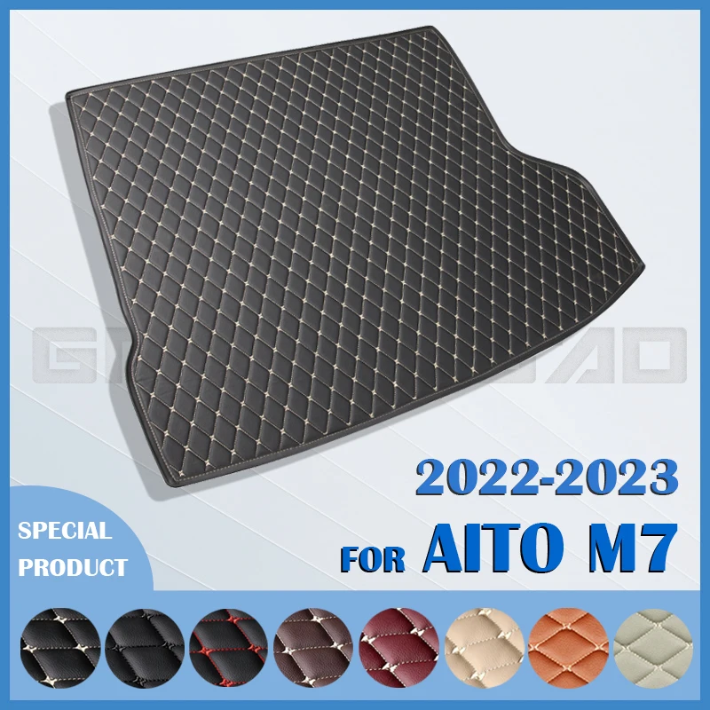 

Car Trunk Mat For AITO M7 2022-2023 Custom Car cargo liner carpet Accessories Auto Interior Decoration