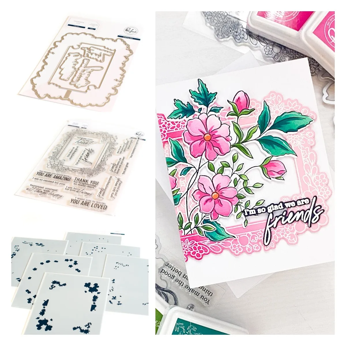 

Square Flower Letters Metal Cutting Dies Stamps Stencil Scrapbook Diary Decoration Embossing Template Diy Greeting Card Handmade