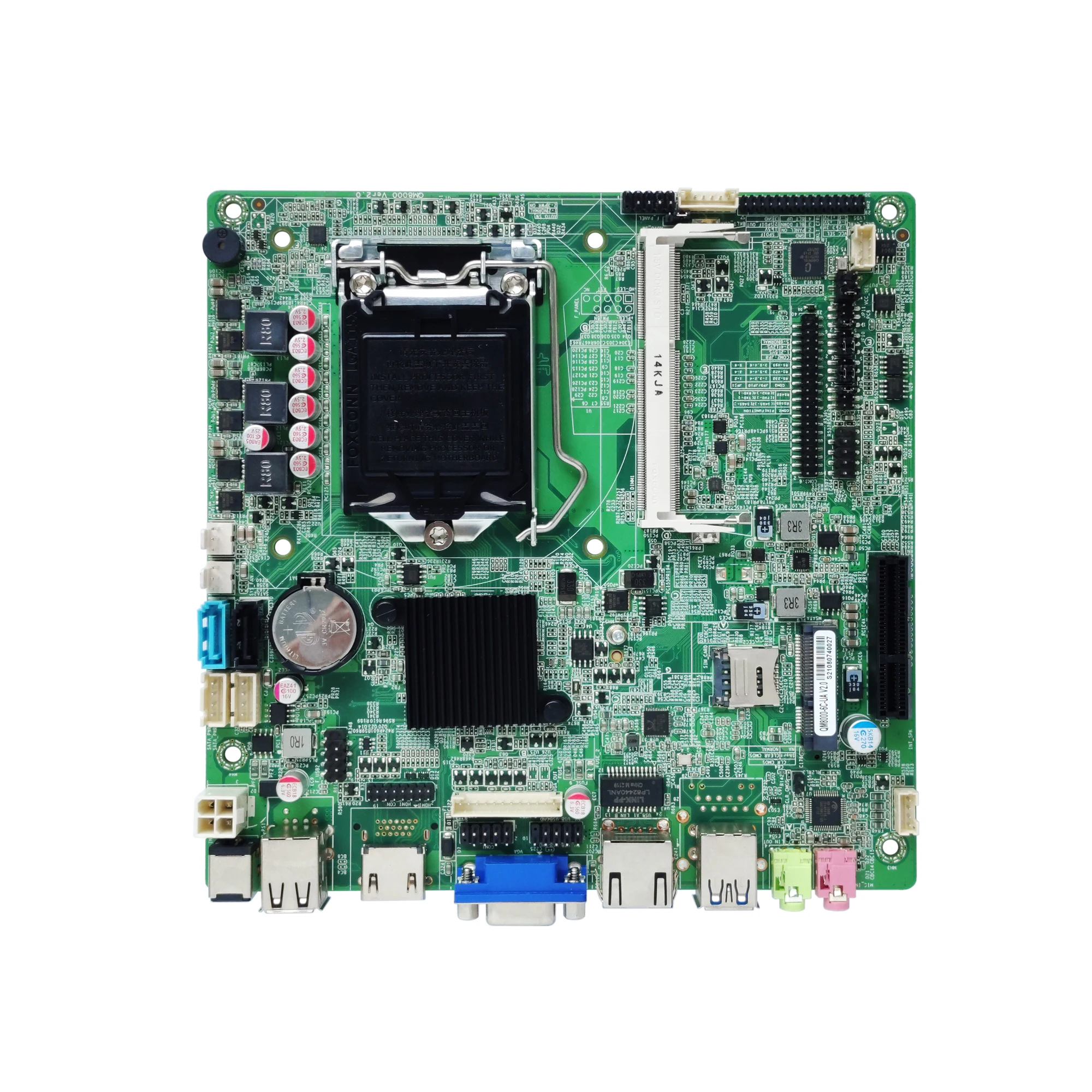 Фото Материнская плата ELSKY 4K Display Mini-ITX с поддержкой процессоров Core I3 I5 I7 LGA 1150, чипсетом H81, разъемом 1150, LVDS, HD_MI, VGA, QM8000 №1