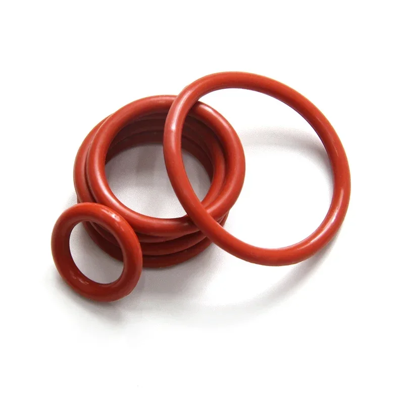 10/50 шт. красное уплотнительное кольцо VMQ толщина прокладки CS 3 5 мм наружный