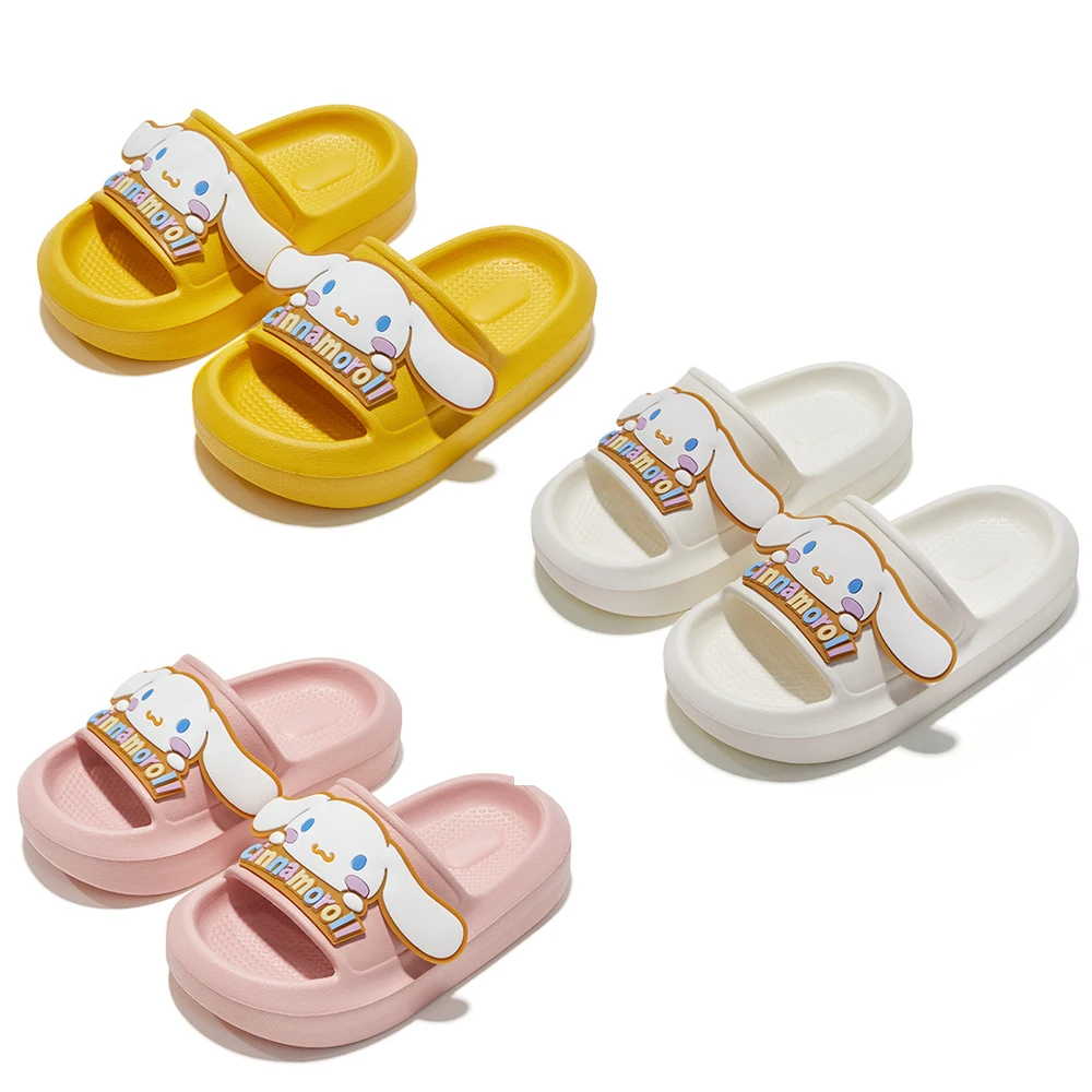 

Sanrioed Kawaii My Melody Cinnamoroll Kids Slippers Little Girls Bathroom Shower Summer Non-Slip Slippers Gifts
