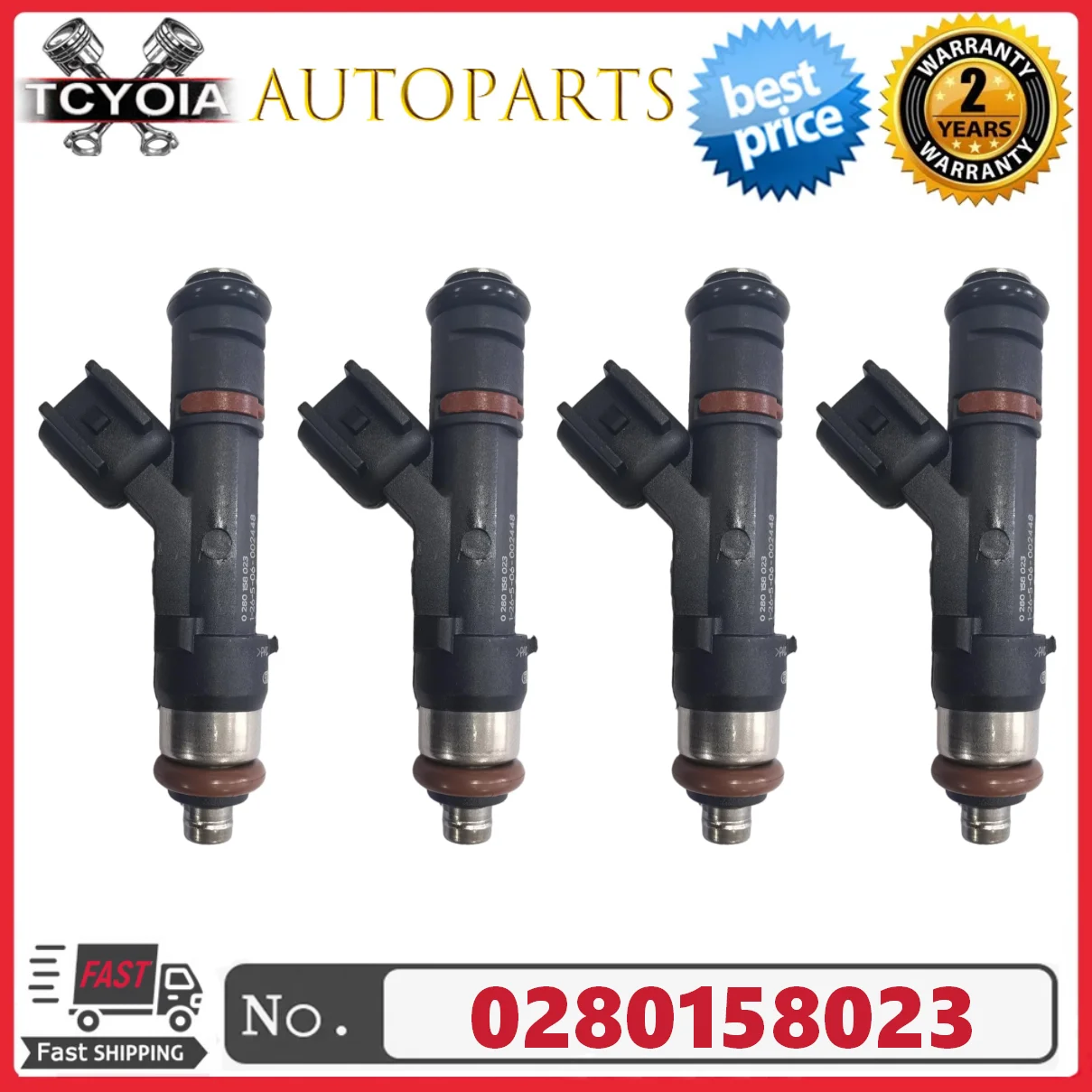 Фото 4 шт./лот, автоматические топливные форсунки 0280158023 3L3E-B5A для Ford Triton 2.4L 1995-1999 №1
