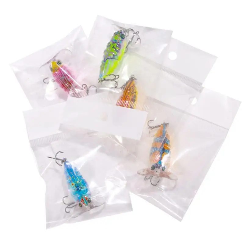 

Bionic Bait With Sharp Barbed Hook Trembling Reflective Multicolored Colorful Fishing Accessories Fishing Bait Insect Attractive