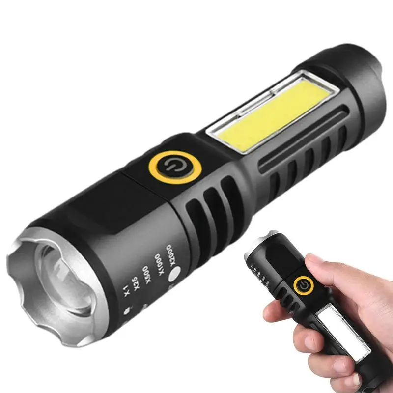 

High Power Zoomable Flashlights Recharge Flash Light Waterproof Powerful Flashlight Outdoor Camping Lantern Long Shot Torch