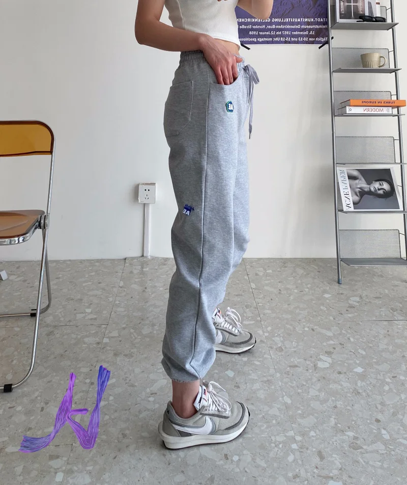 

Ader Error Sweatpants Men's Women's Label Drawstring Trousers Oversized Adererror Fashion Casual Pants