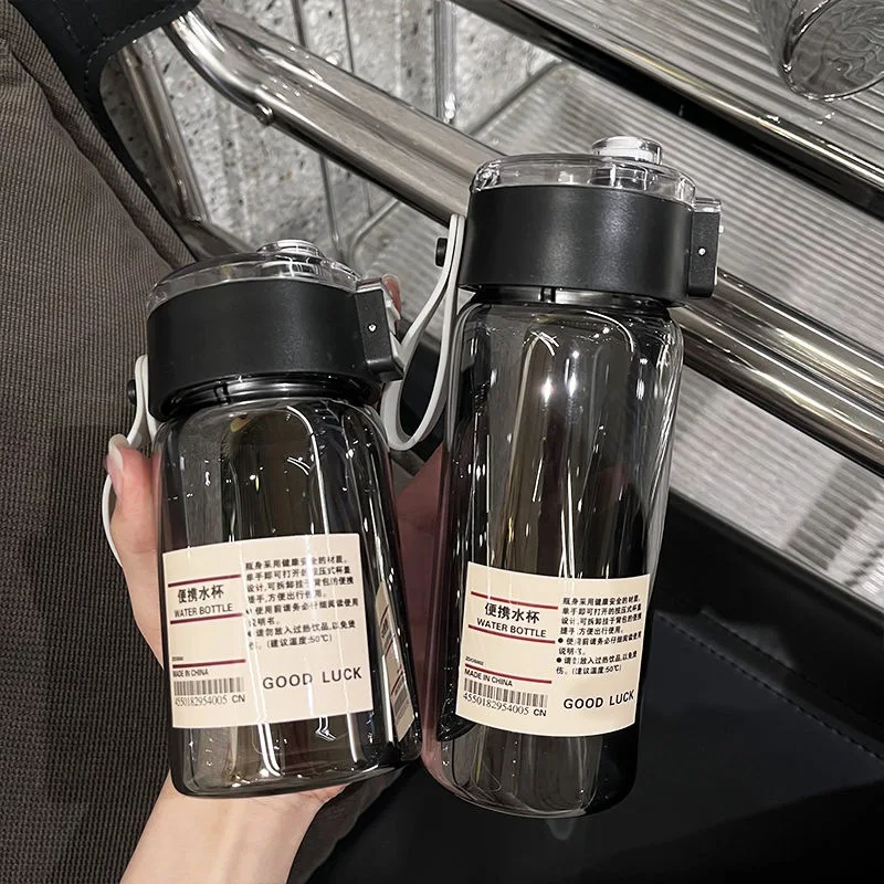 350/550/750 мл стеклянные прозрачные бутылки для воды с веревкой портативная