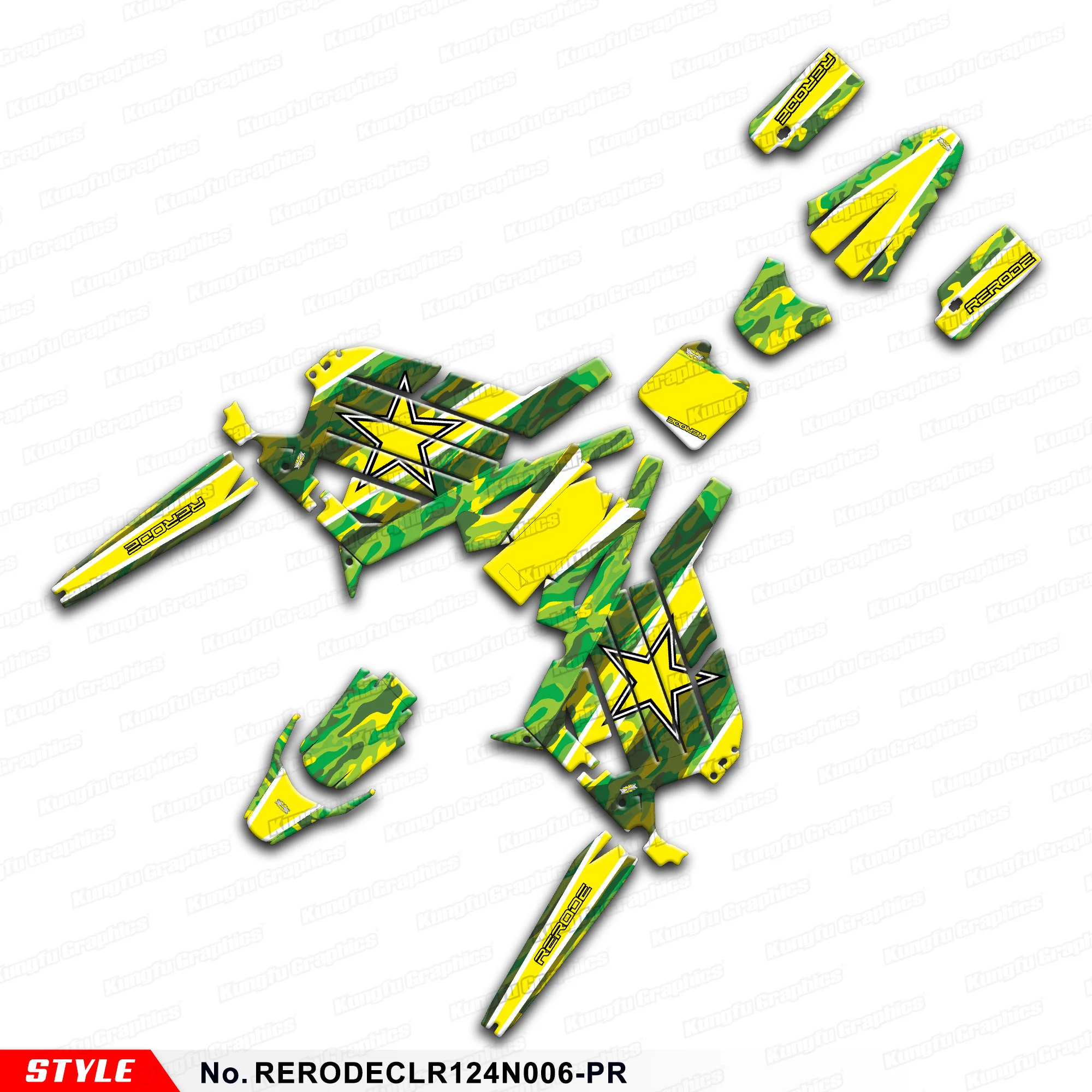 Комплект графических наклеек JY RACING клейкая наклейка для электрического