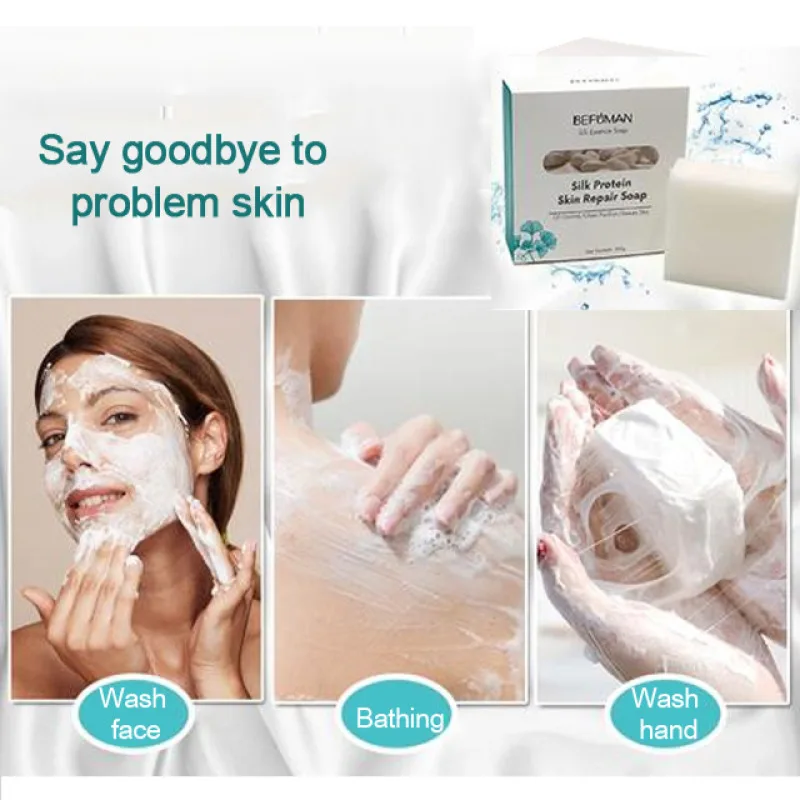 Мыло для ванны из натурального шелка и овечьего молока нежного эффективного