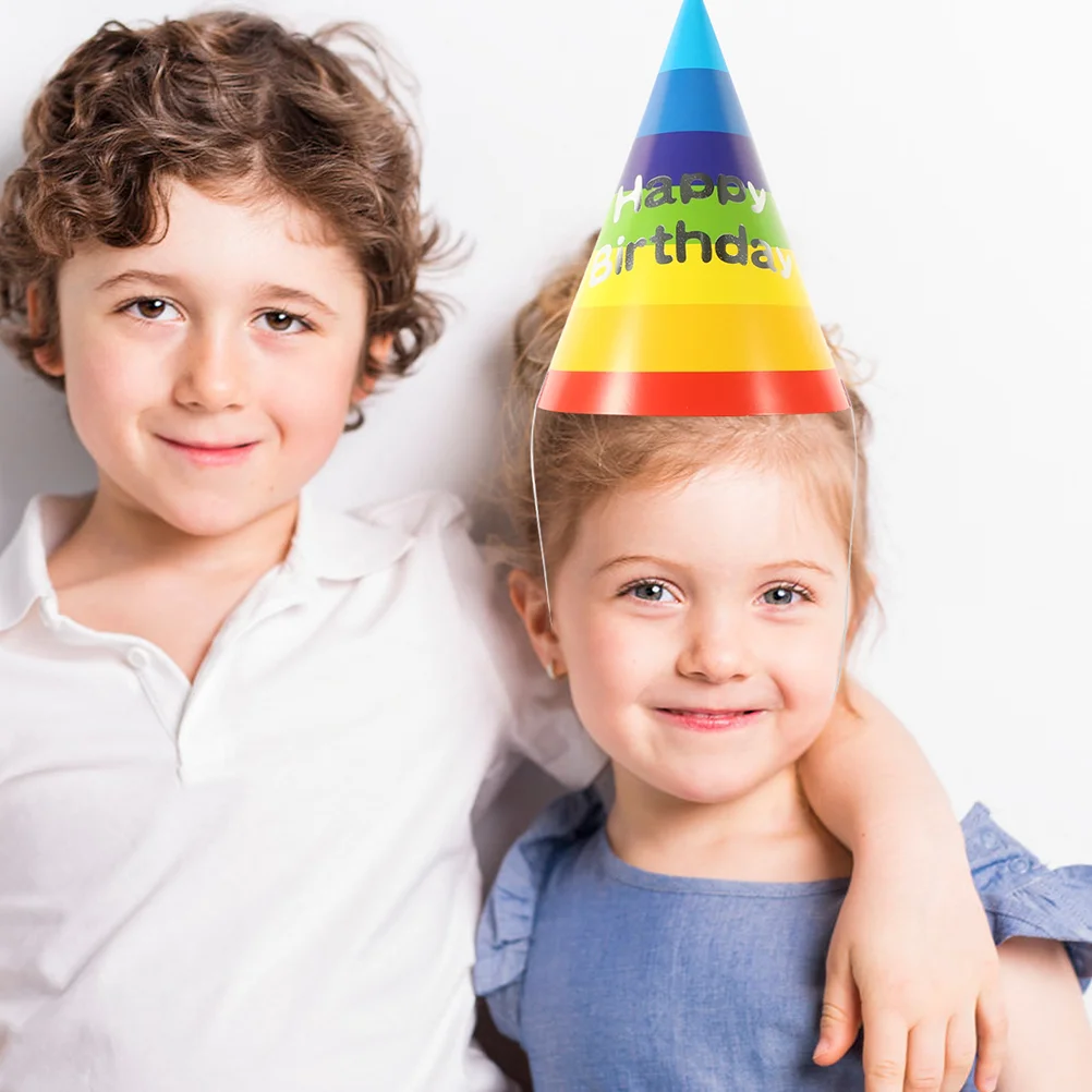 20 шт. Радужная шляпа на день рождения портативный бумажный реквизит для