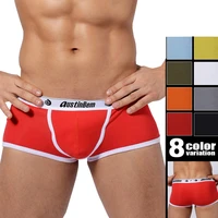 haleychan 1pc mens cotton stitching boxer brief with comfort flex waistband underwear men boxers mens underwear mens lingerie