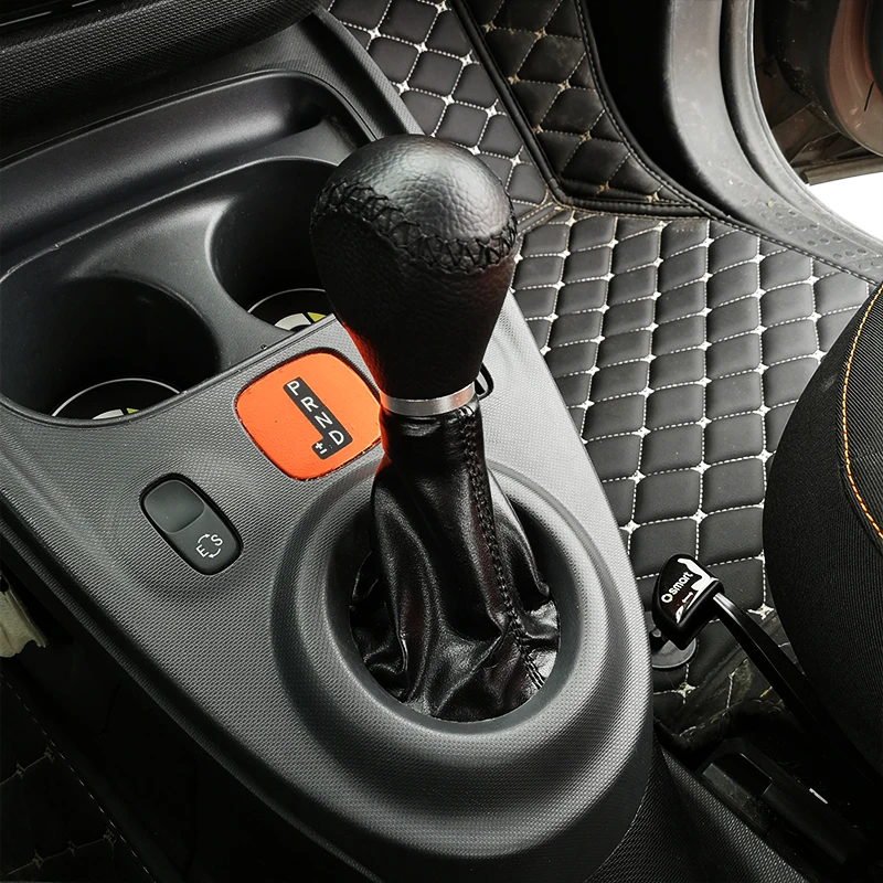 

Автомобильный рычаг переключения передач, пылезащитный чехол для стояночного тормоза, протектор из искусственной кожи, внутренний декор для нового Smart 453 fortwo forfour, аксессуары