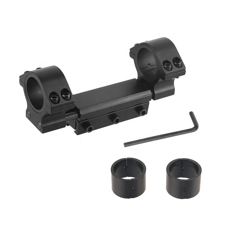 

Tactical 30mm/25.4mm Optics High Profile Zero Recoil Mount Scope Sight Ring with 11mm Swallow Tail Rail Stop Pin for 20mm Rail