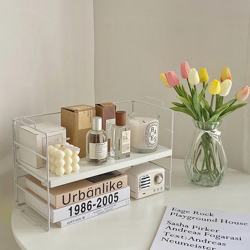 

Настольные украшения для книг, полка для хранения для ароматерапии, многоцелевой Органайзер для косметических духов и мелочей для столешницы, ванной комнаты