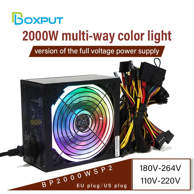 

Блок питания для майнинга биткоинов, 2000 Вт, 110-240 В