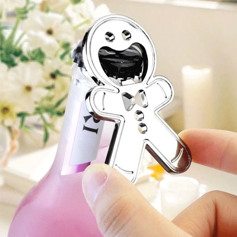 Креативная открывалка для бутылок Пряничный человечек банка пивных напитков с