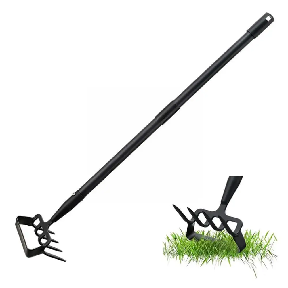 

2 In 1 Stirrup Hoe Cultivator Adjustable Handle Garden Hoe For Weeding Digging Loosening Soil Weeding Rake Home Garden Tool M2A6