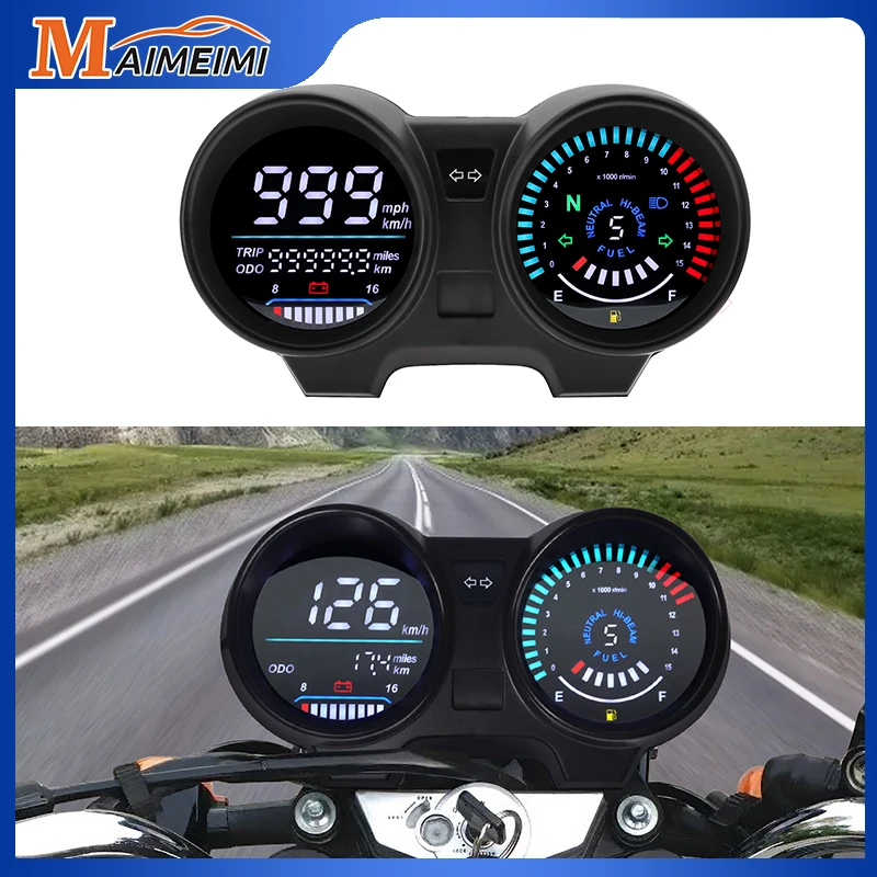 

Цифровой светодиодный измеритель температуры для мотоцикла HD 2023, спидометр для Бразилии для титанов для Honda CG150 2010 2012 Fan150