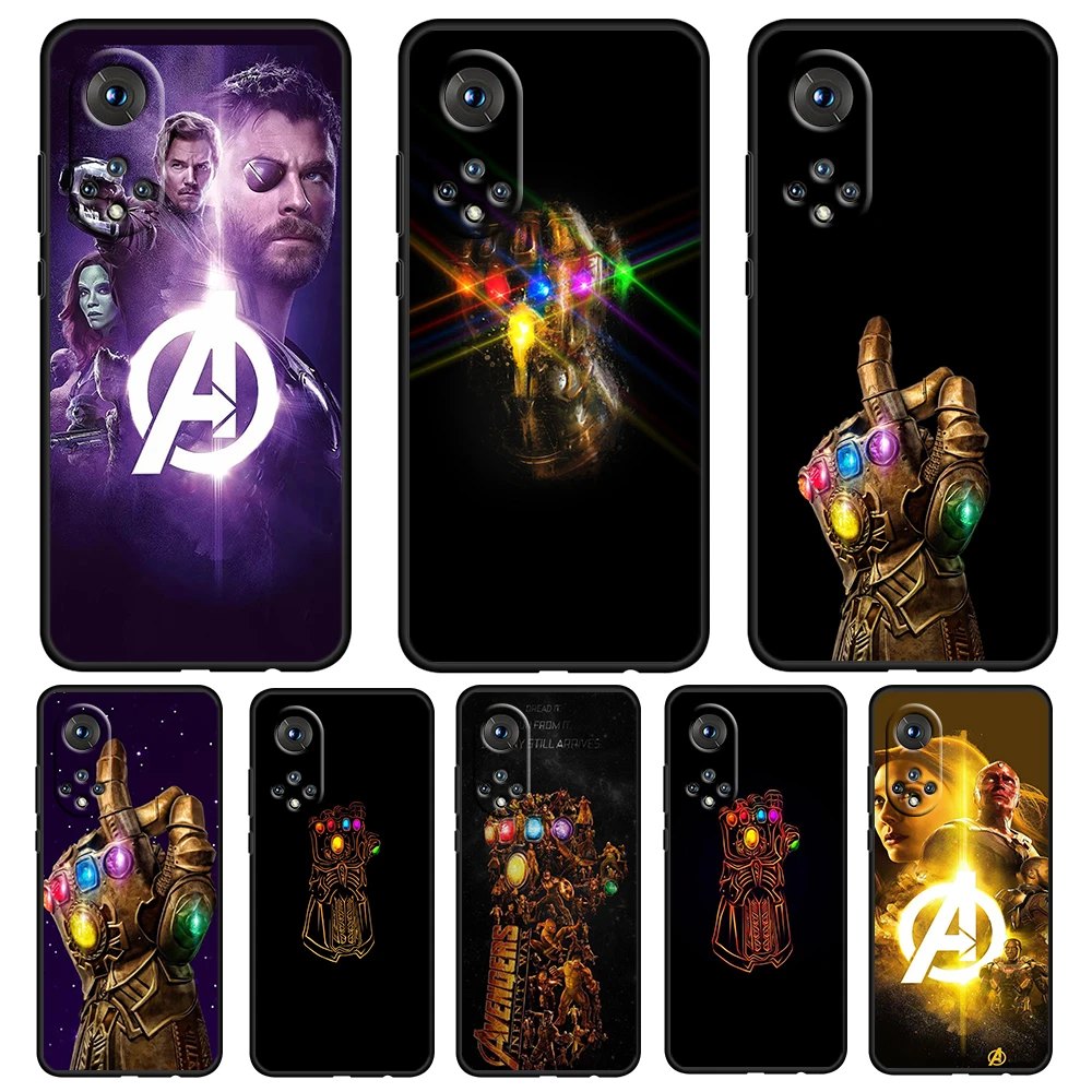 

Marvel Avengers Poster For Honor 60 50 20 SE Pro X30 10X 10i 10 9X 9A 8X 8A Lite Silicone Soft TPU Black Phone Case Capa Cover
