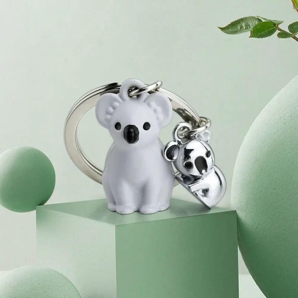 2 шт. Модный милый брелок для ключей Koala текстурированный Гладкий Декор