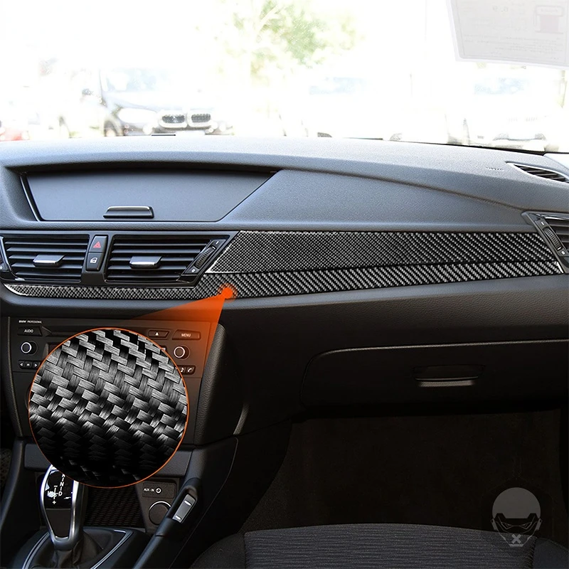 

Для BMW X1 E84 2013 2014 2015 центральный выпуск воздуха боковая панель инструмента отделочная полоса крышка отделка углеродное волокно стикеры аксессуары