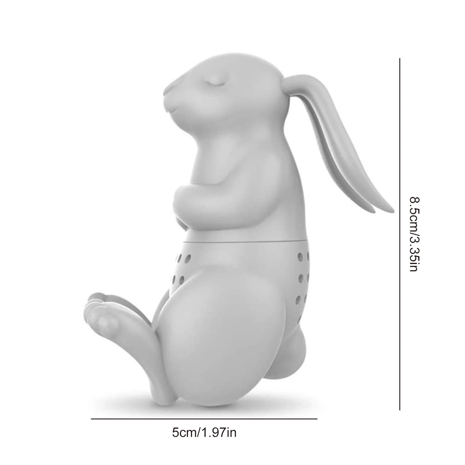 Cute Rabbit Silicone Tea Infuser Filter Bunny Tea Maker Puer Tea Herb Tea Strainer Tools Accessories Gift images - 6