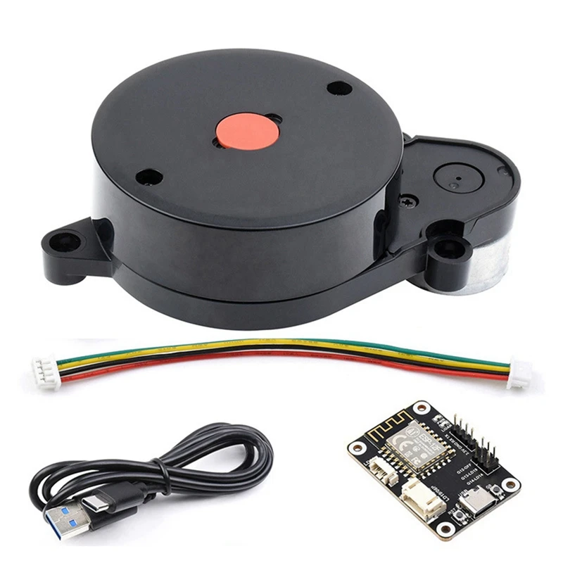 

Triangulation Lidar LD14 360° Ranging Radar 8M Radius Robot Positioning Robot Obstacle UART Serial Communication