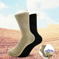 outdoor warm thickened army socks autumn winter towel bottom sports absorb sweat crew socks solid color breathable blended socks