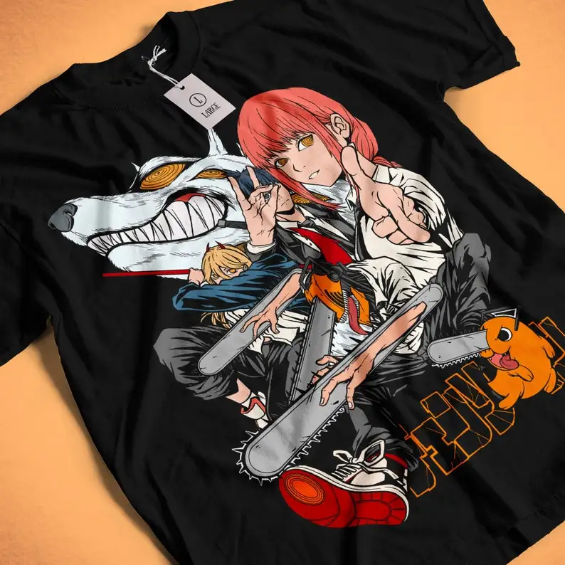 Рубашка команды Человек бензопилы Makima Denji Power Kon