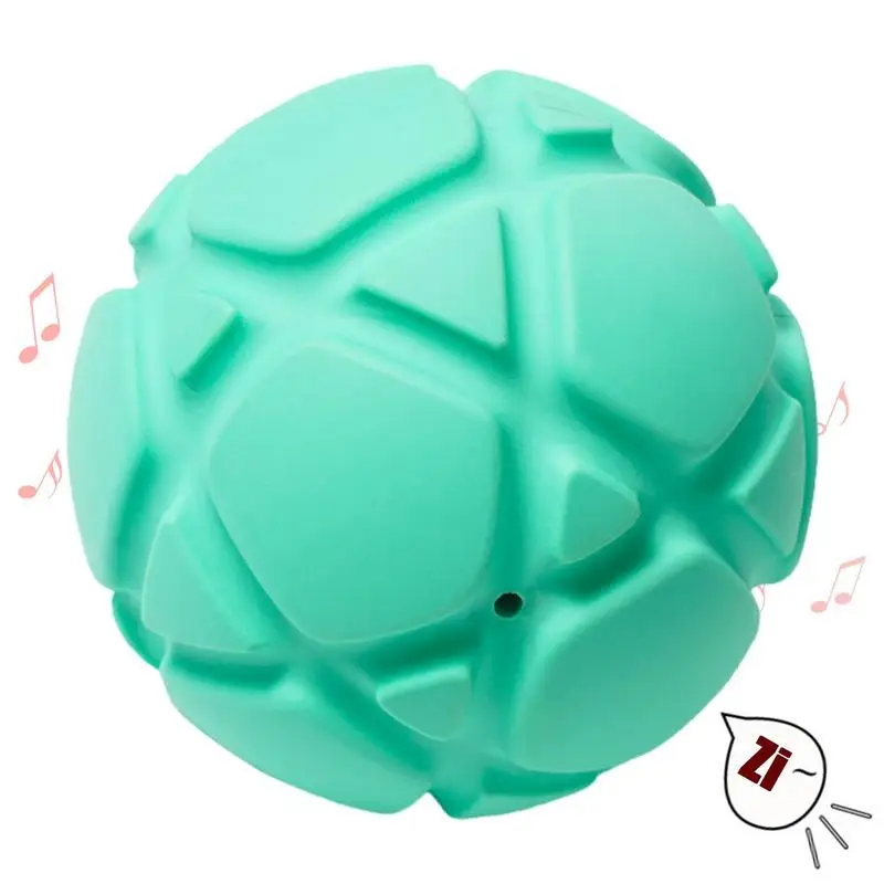 

Резиновый мяч для чистки зубов у собак, жевательная игрушка со встроенным звуком, устойчивые к укусам, мячи для прорезывания зубов для щенков, домашних животных