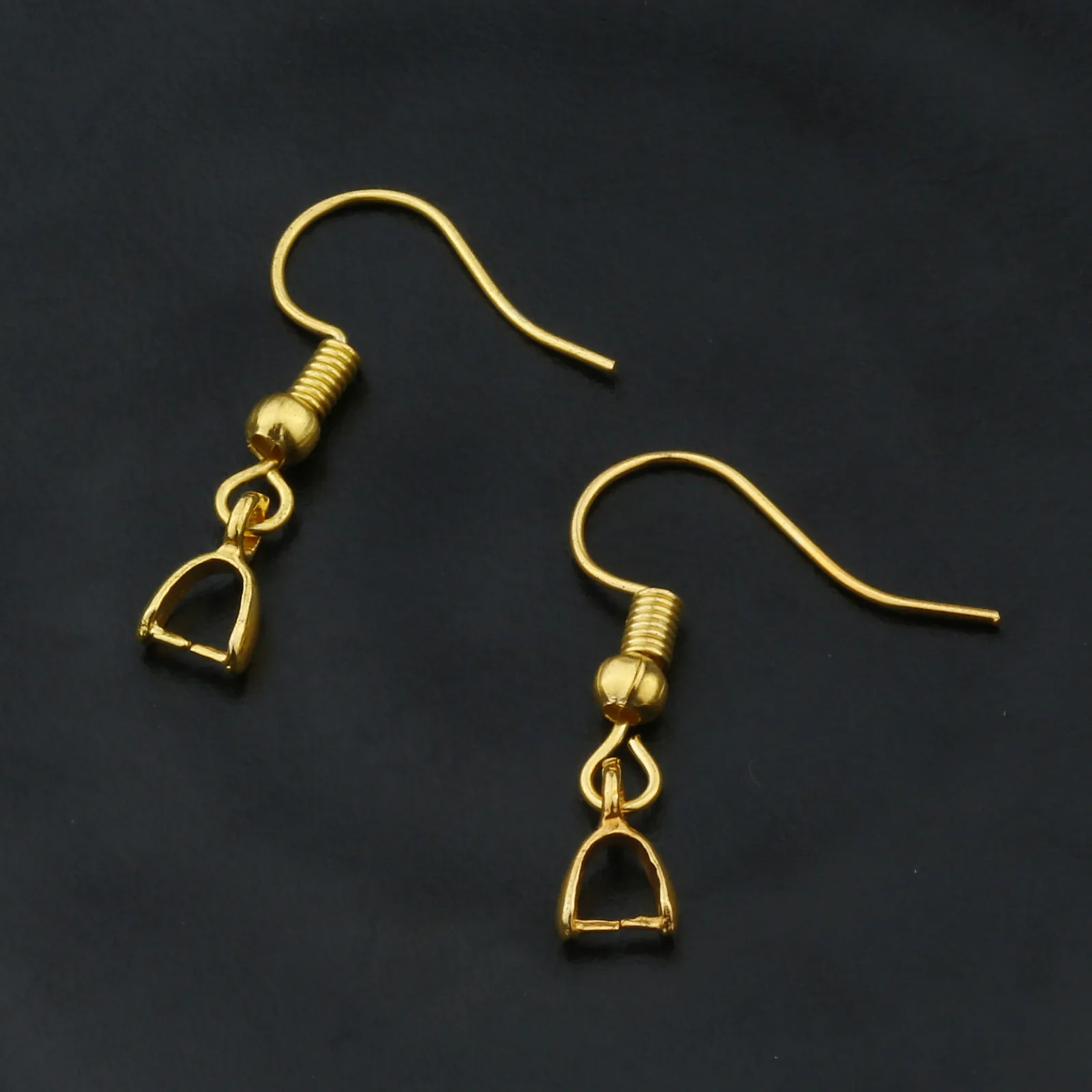 Серьги-гвоздики с зажимами серебристые/золотистые/медные зажимы для ювелирных