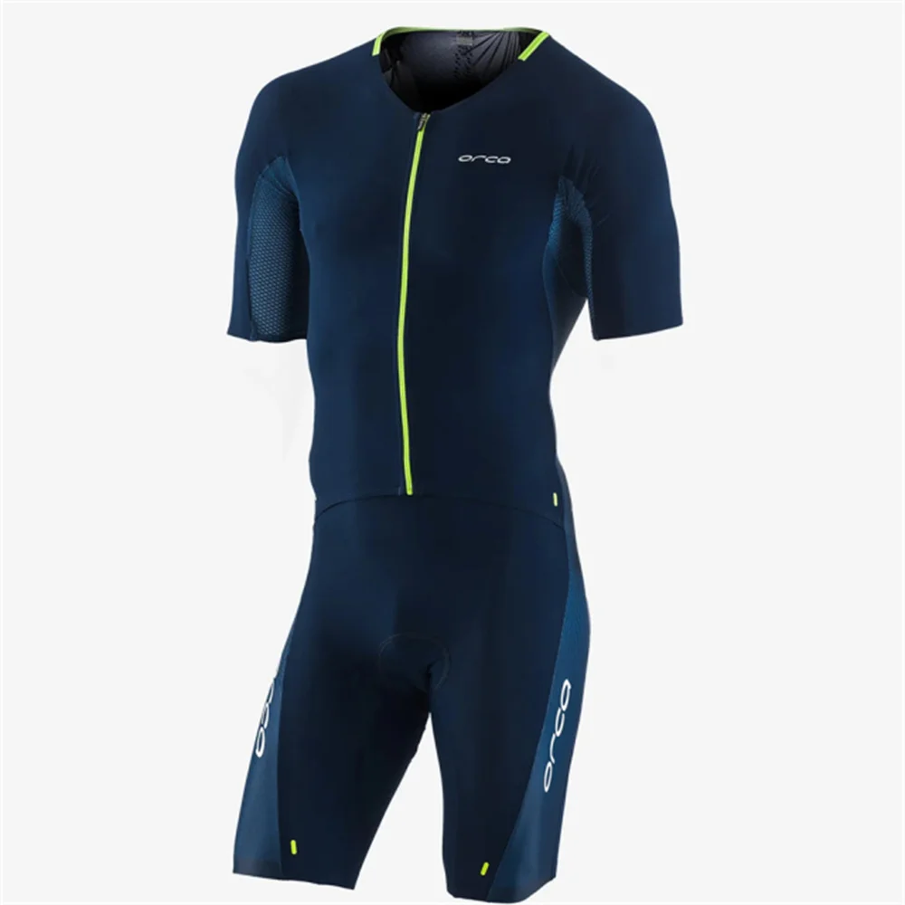 Костюм для триатлона мужской велосипедная майка с коротким рукавом комплект